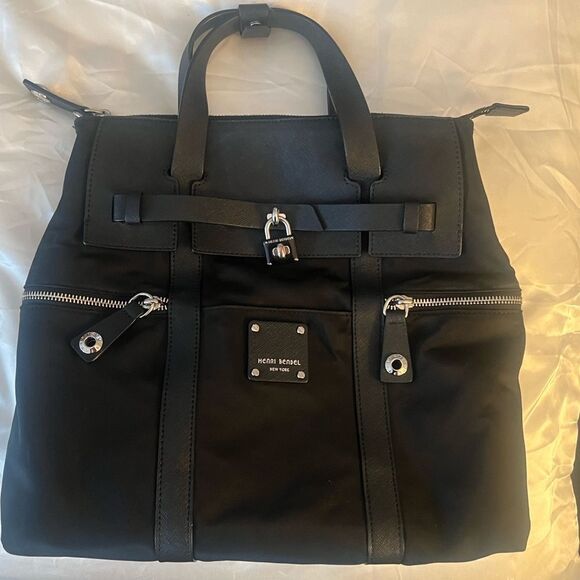 Henri Bendel Jetsetter Backpack - Black and Silver - Small main image 2